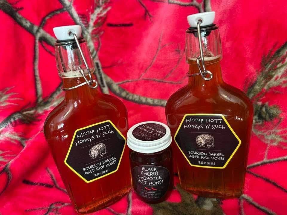 Bourbon Barrel Aged Honey Bottles